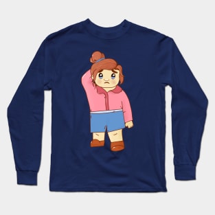 Cute pleading girl Long Sleeve T-Shirt